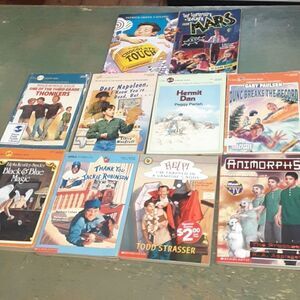 Bundle of 10 assorted paperback books by Scholastic and Dell Yearling